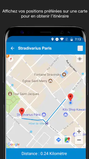 Enregistrer Position GPS screenshot