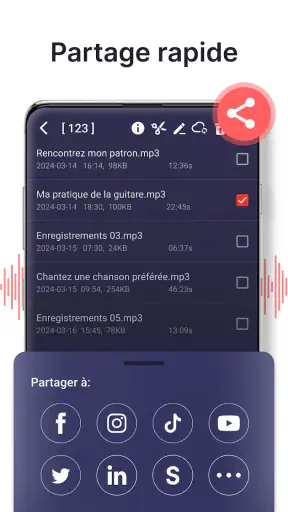 Enregistreur vocal screenshot