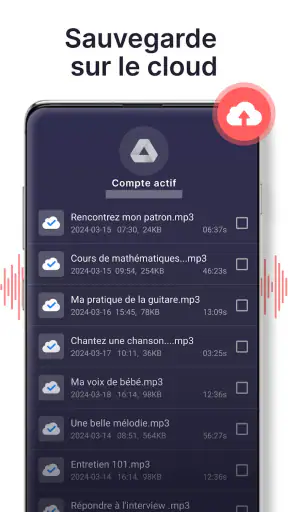 Enregistreur vocal screenshot