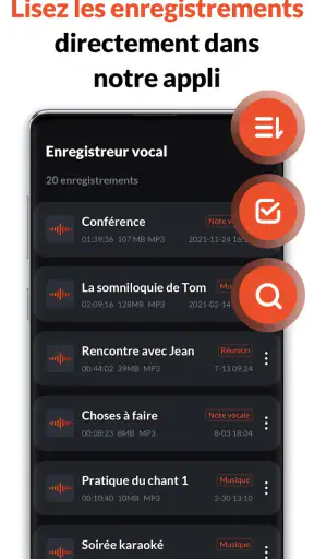 Enregistreur Vocal & Audio screenshot