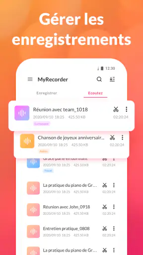 Enregistreur Vocal: Dictaphone screenshot