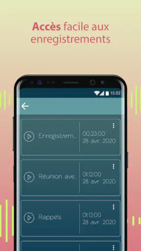 Enregistreur Vocal et Audio screenshot