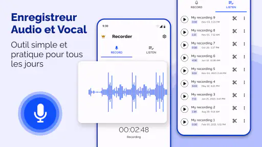 Enregistreur vocal - Notes screenshot