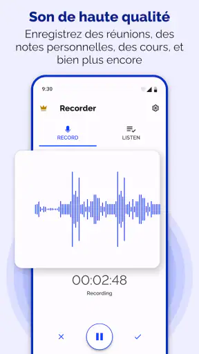 Enregistreur vocal - Notes screenshot