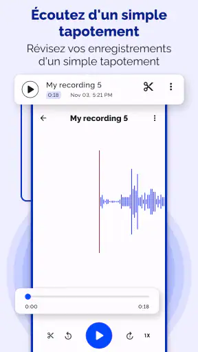 Enregistreur vocal - Notes screenshot