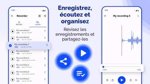 Enregistreur vocal - Notes screenshot