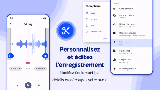 Enregistreur vocal - Notes screenshot