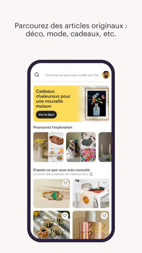 Etsy : achats en ligne screenshot