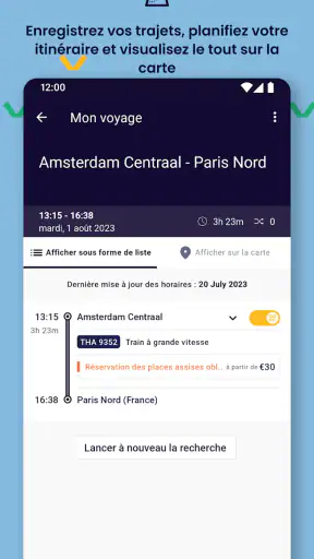 Eurail/Interrail Rail Planner screenshot