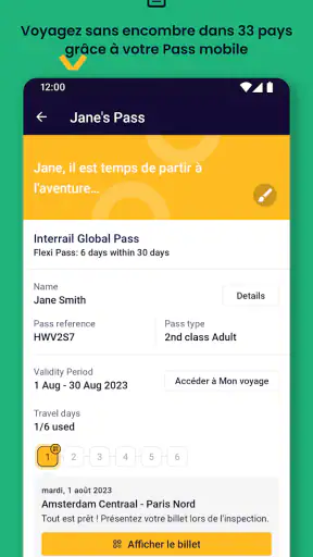 Eurail/Interrail Rail Planner screenshot