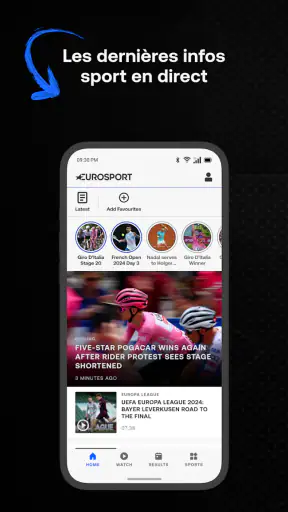 Eurosport : infos et résultats screenshot