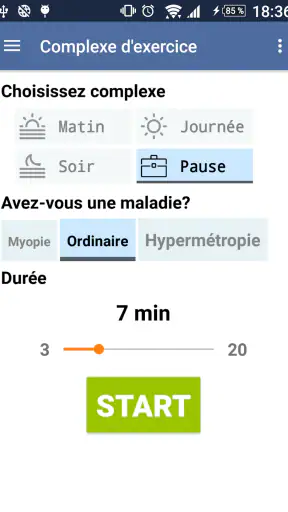 Exercice des yeux screenshot