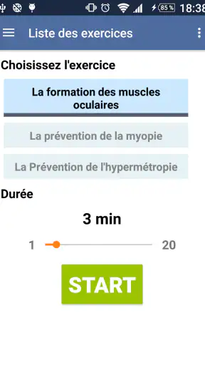 Exercice des yeux screenshot