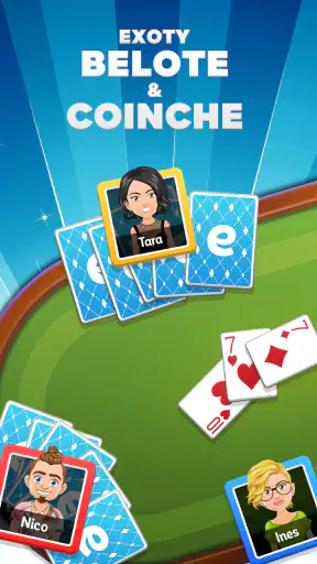Exoty Belote en ligne, Coinche screenshot