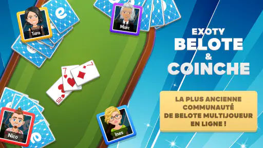 Exoty Belote en ligne, Coinche screenshot