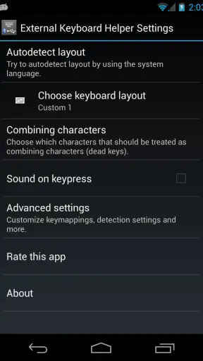 External Keyboard Helper Pro screenshot