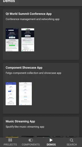 Felgo 3 QML Dev App screenshot