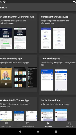 Felgo 4 QML Dev App screenshot