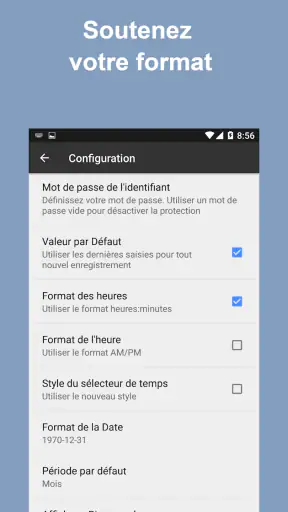 Feuille temps - Heures travail screenshot