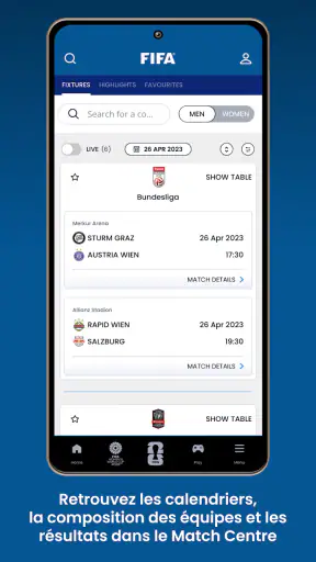 FIFA l’application officielle screenshot