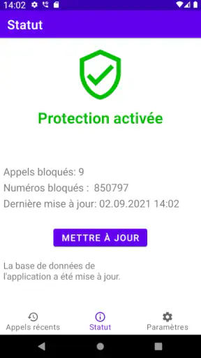 Filtre D'appel screenshot