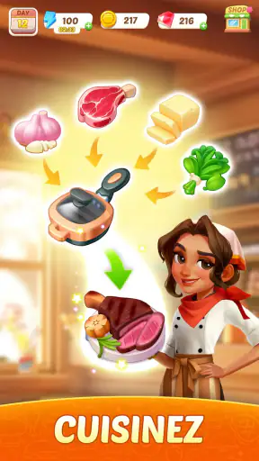 Flambé: Merge & Cook screenshot