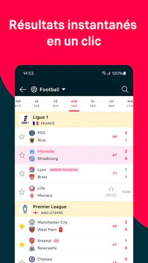 Flashscore: Résultats & Actu screenshot