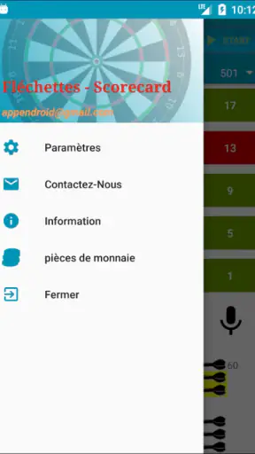 Fléchettes - Score screenshot