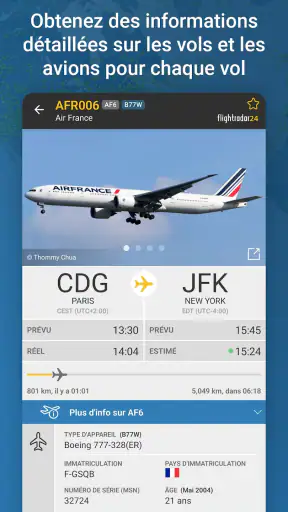 Flightradar24 Suivi de vol screenshot