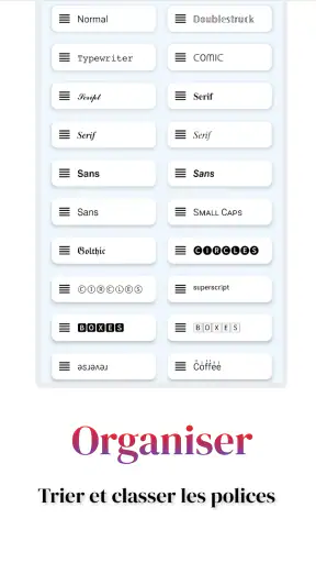 Fonts Aa - Fonts Clavier screenshot