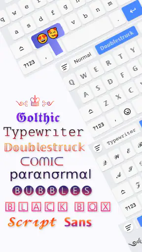 Fonts Aa - Fonts Clavier screenshot
