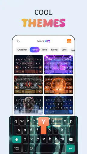 Fonts Keyboard Fonts Theme screenshot