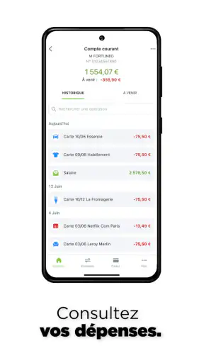 Fortuneo ma banque en ligne screenshot