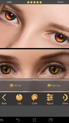 FoxEyes - Change Eye Color screenshot