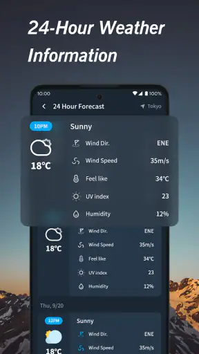 Français:Météo chaude screenshot