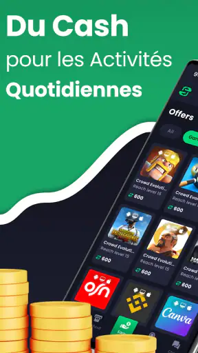 Freecash: Gagnez Cash&Cryptos screenshot