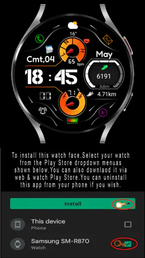 FSW261 WATCHFACE screenshot