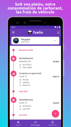 Fuelio : carburant et coûts screenshot