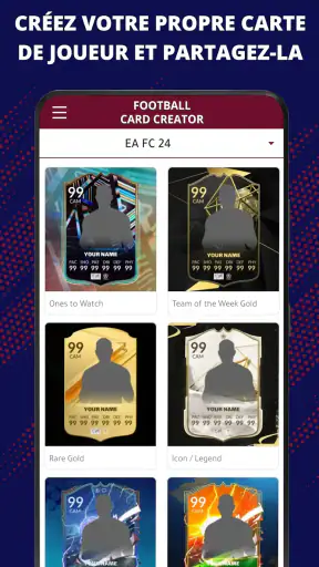 FUT Card Creator 25 screenshot