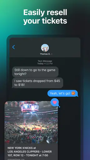 Gametime: Billets dernière s. screenshot