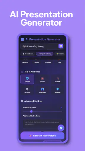 Gamma AI app screenshot