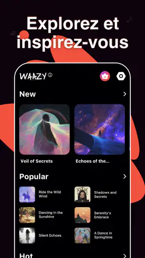 Générateur de musique IA Waazy screenshot