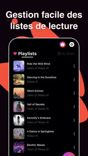 Générateur de musique IA Waazy screenshot