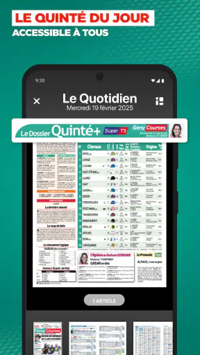 Geny Courses: pronostic quinté screenshot