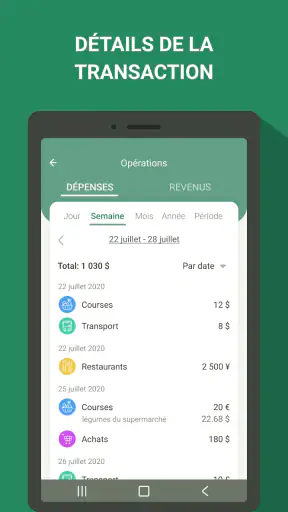 Gestion budget - dépenses screenshot