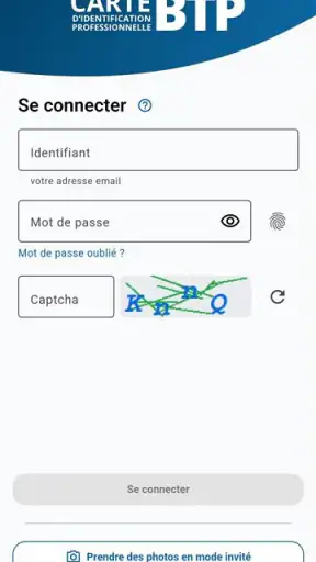 Gestion Carte BTP screenshot