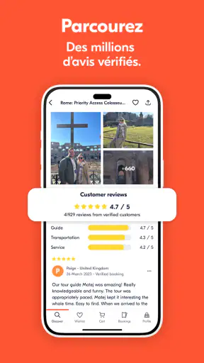 GetYourGuide : tours & billets screenshot