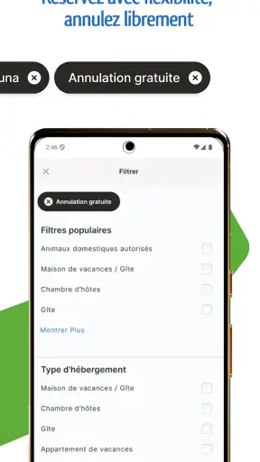 Gîtes : Locations de vacances screenshot