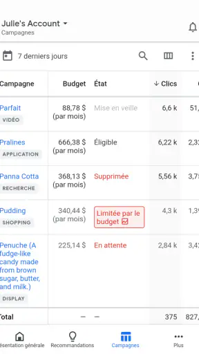 Google Ads screenshot