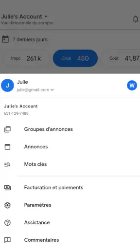 Google Ads screenshot